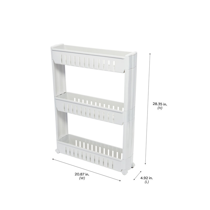 28.35'' H x 4.92'' W Utility Cart, White