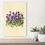 Délicat mauve violette, impression d'art abstrait printanier nature violette délicate-129772316