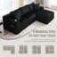 3 Seater Corduroy Sofa-298638497