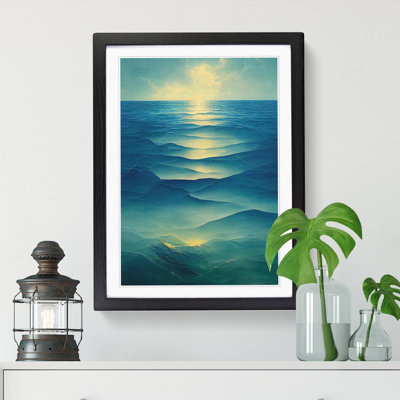 Seascape Polygon - Single Picture Frame Painting