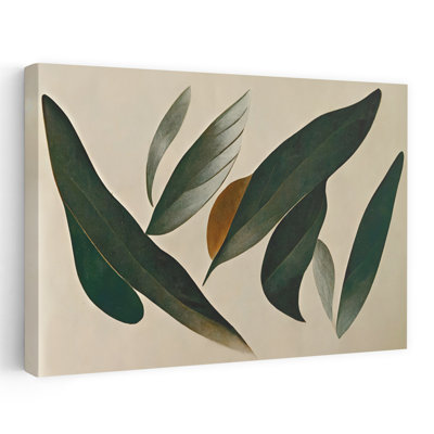 Murmures de feuilles - Tableau abstrait contemporain moderne représentant un paysage naturel