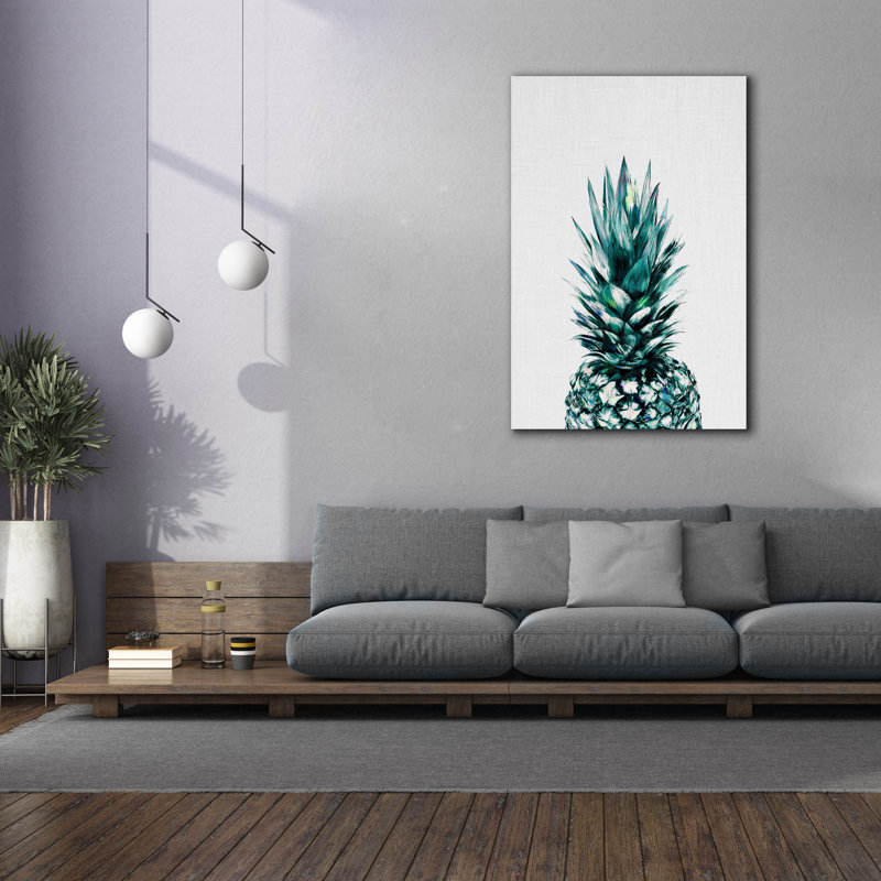 «Pineapple Ii» par Tai Prints, art mural sur toile, H 60 po x l 40 po x P 1,5 po