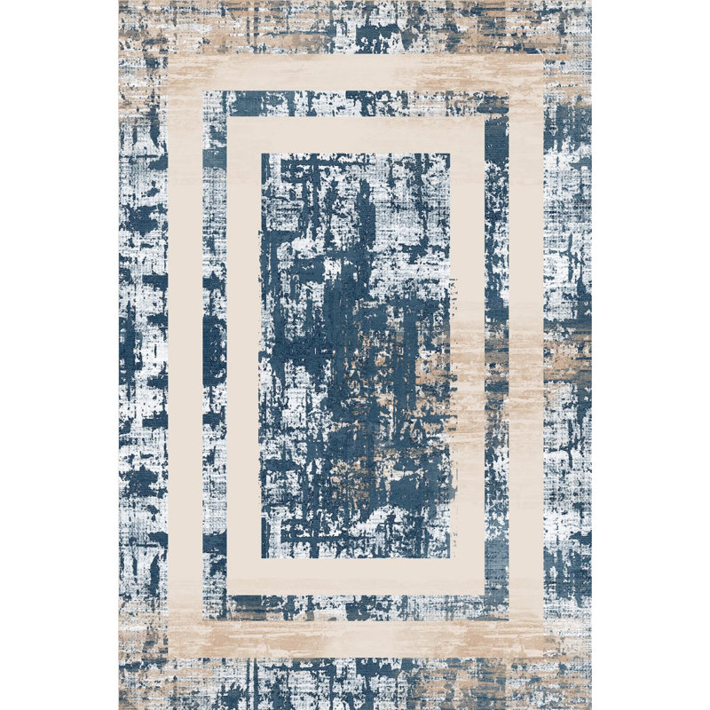 Premium Woven Area Rug, 5.9 x 9.2 Feet | 100% Polyester, 650 g/m² | Antibacterial, Non-Slip PVC Dot Underside, 0.3 in Pile Height | Machine Washable, 3D Digital Printing | Perfect for Living Room & Bedroom Decor
