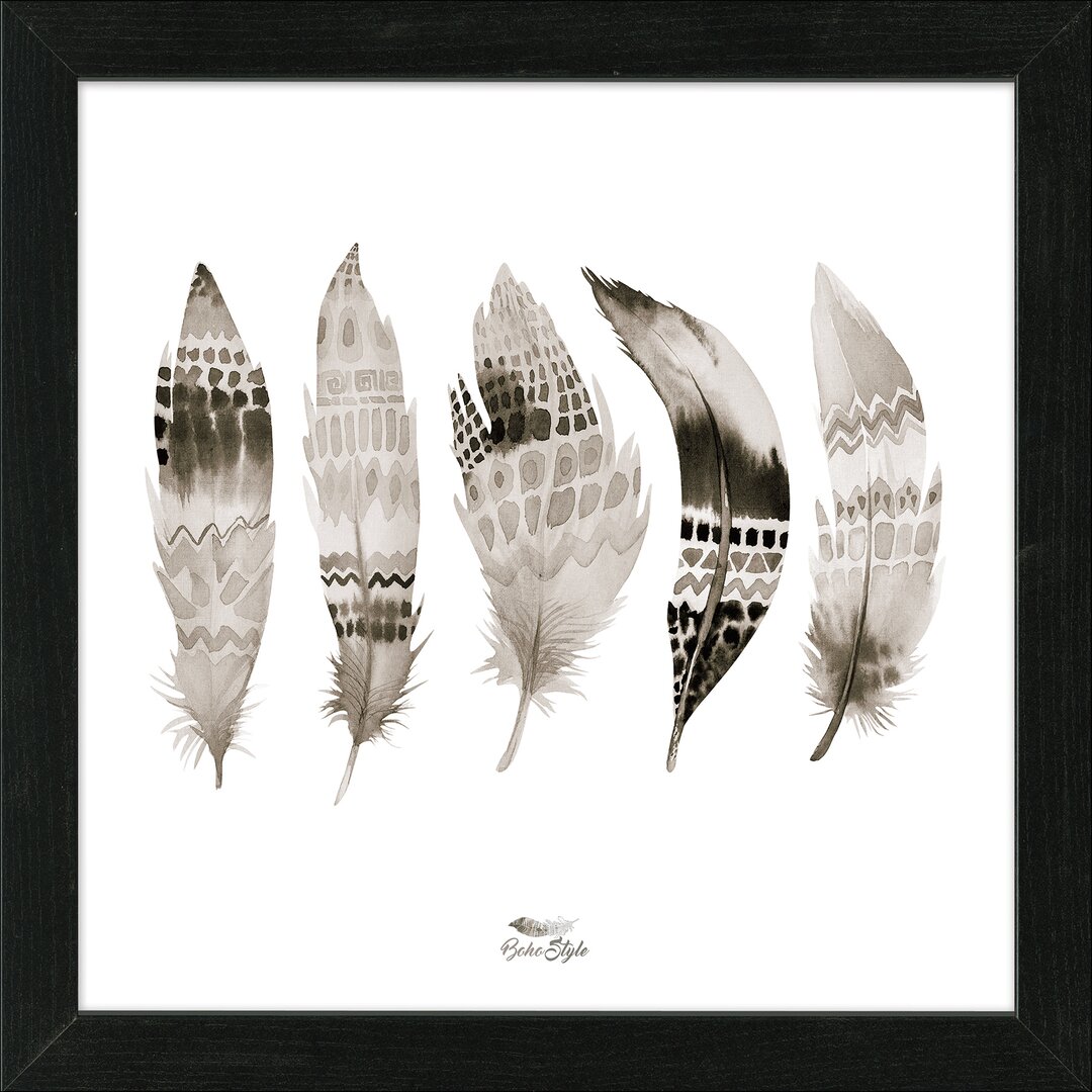 Gerahmtes Poster Feather IV