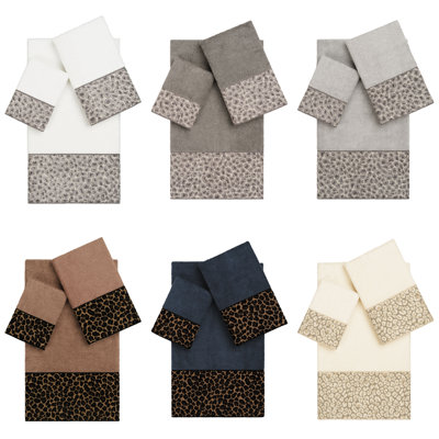 Spots 3 Piece Turkish Cotton Towel Set