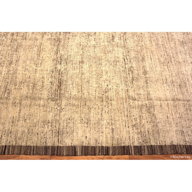 Tapis décoratif chic et moderne brun clair / ivoire One-of a Kind Kind