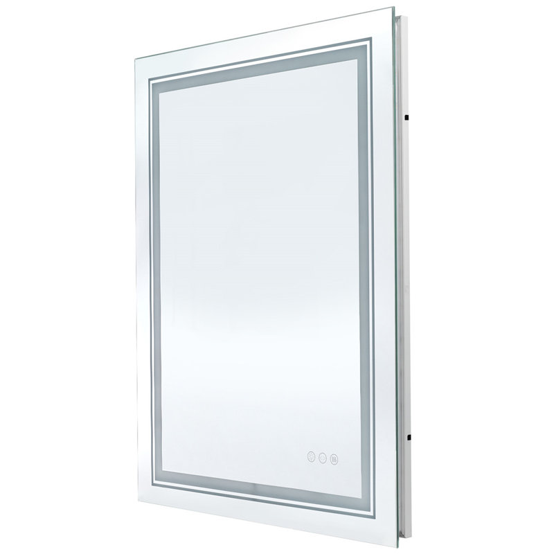 Miroir de salle de bain / meuble-lavabo mural lumineux, 27,5 po x 35,5 po