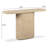 Suraya Faux Travertine Concrete Console Table-121780181