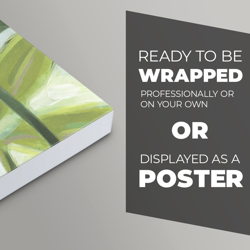 Tropical Island Leaves I - Impression sur toile seulement - NON CADRE, H 48 po x l 32 po