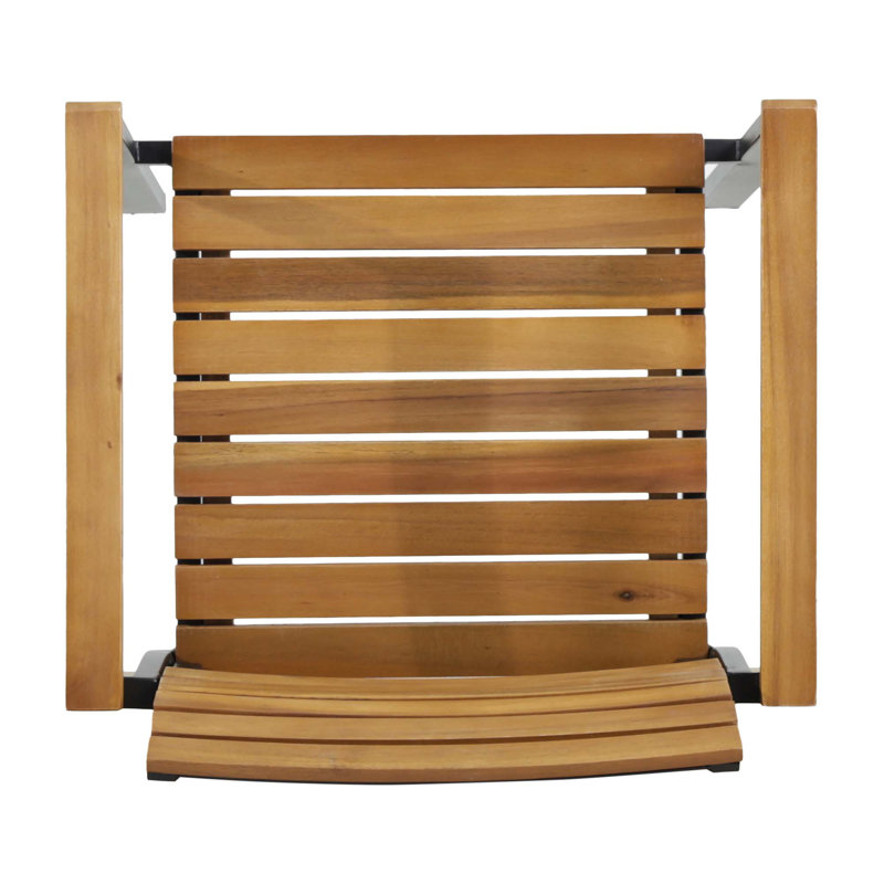 LARIS WOOD AND METAL CHAIR