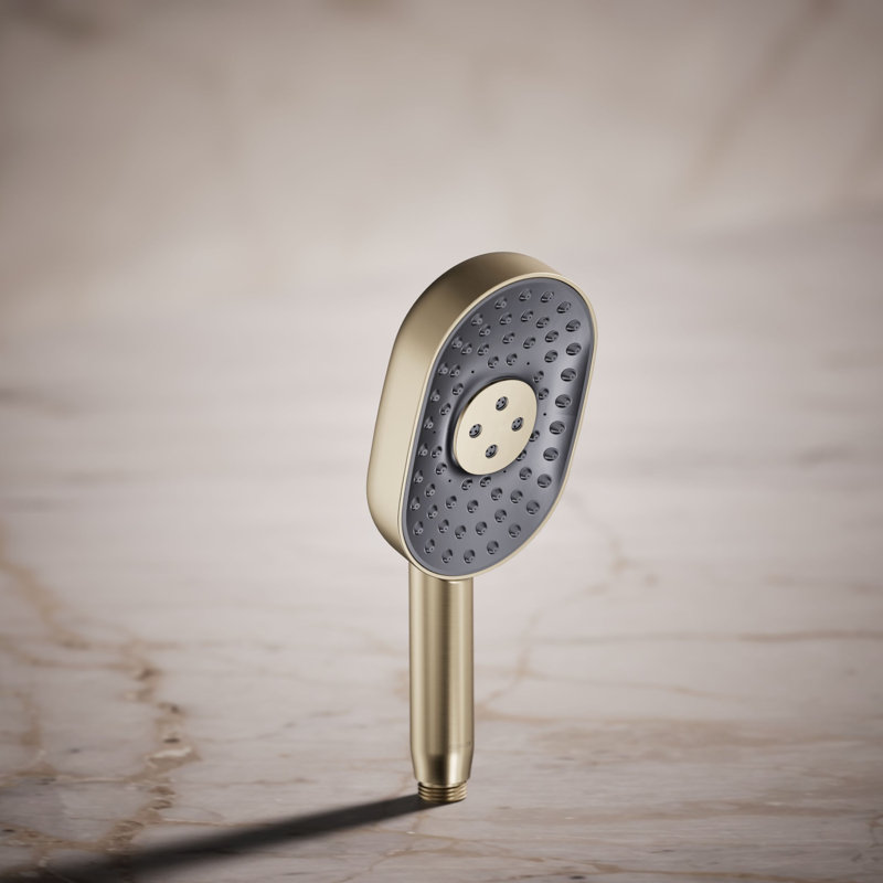 Statement 2.5 GPM Oval Multifunction Handshower With Katalyst Air-Induction Technology, Brushed Bronze