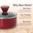 Saucepan Pot With Lid - Non-Stick High-Qualified Kitchen Cookware With See-Through Tempered Glass Lids, 2 QT. (Works With Model: NCCWA13BR)-99987198
