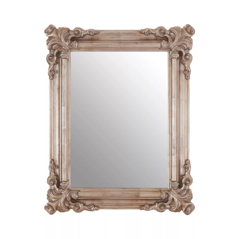 Abney Solid Wood Flat Wall Mirror