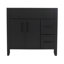 Design House Dawson l 36 po x P 21 po x H 34 po. Meuble-lavabo entièrement assemblé en fer Sherwin-Williams® avec quincaillerie noir mat-126080758-126283083