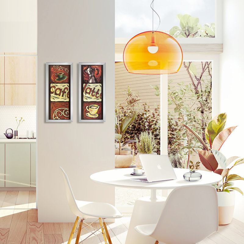 "Coffee Break" 2 Piece Print Under Glass