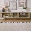 Cream style retro solid wood TV cabinet-107245724