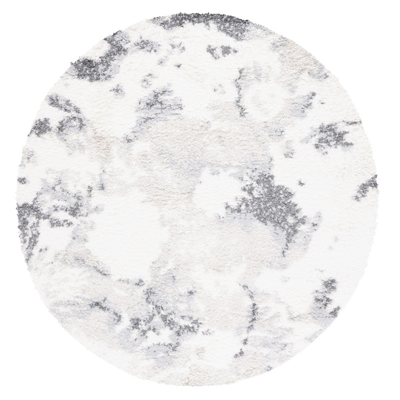 Omaury Performance Abstract Rug, Round 6'7"