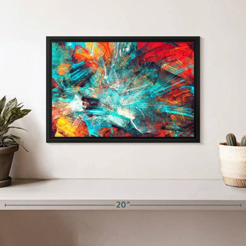 Avery Vibrant Splash Abstract, 9" H x 13" W