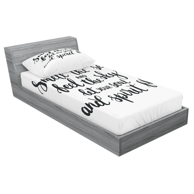 Microfiber Sheet Set, Twin Sheet Set with Fitted Sheet