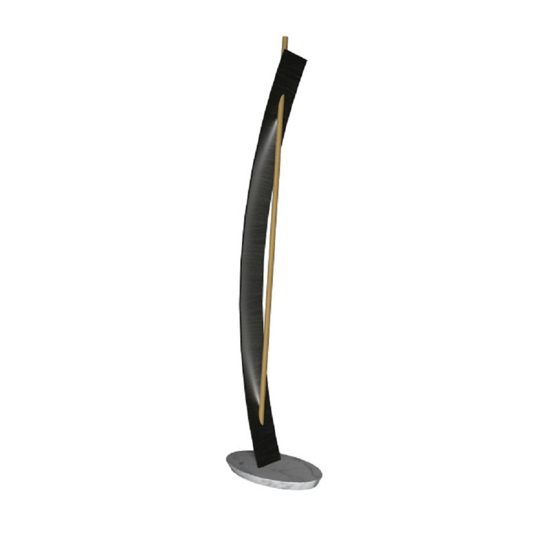 Jangada LED Floor Lamp, Charcoal