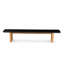 Modern Indoor/Outdoor Matte Black 78.7" Poly-Fibre Bench-132626071-132626070