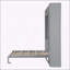 Grand lit escamotable mural avec armoire supérieure-837258273