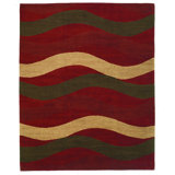 Wool Striped Area Rug