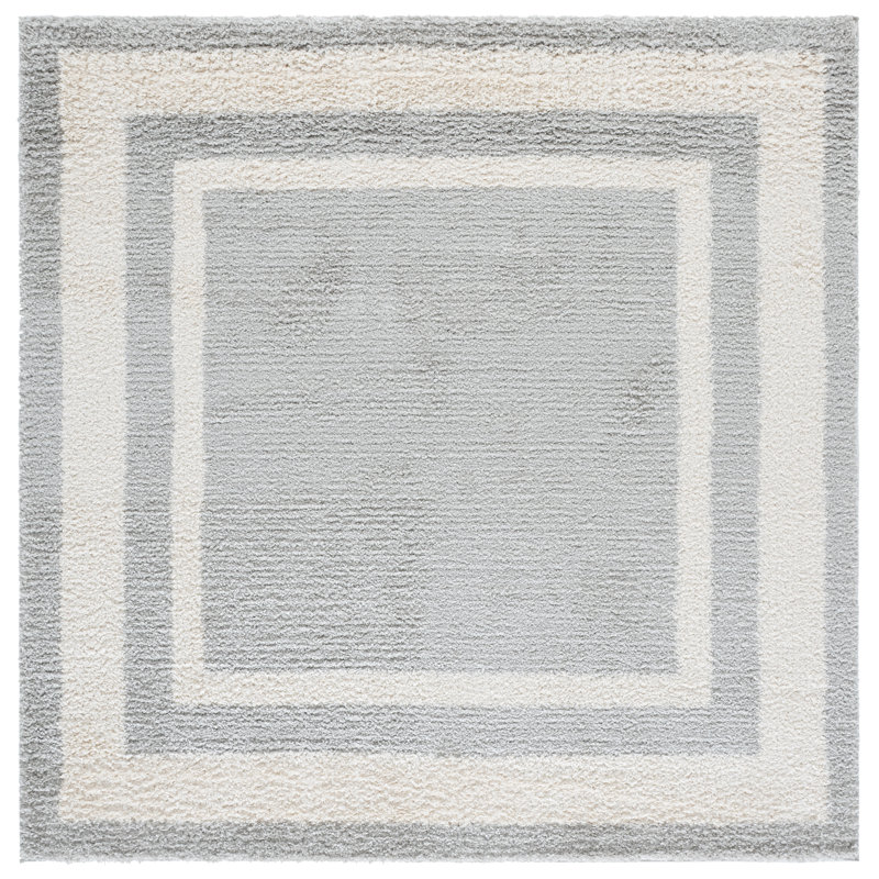 Gemma Shag 608 Performance Geometric Rug, Square 6'7"