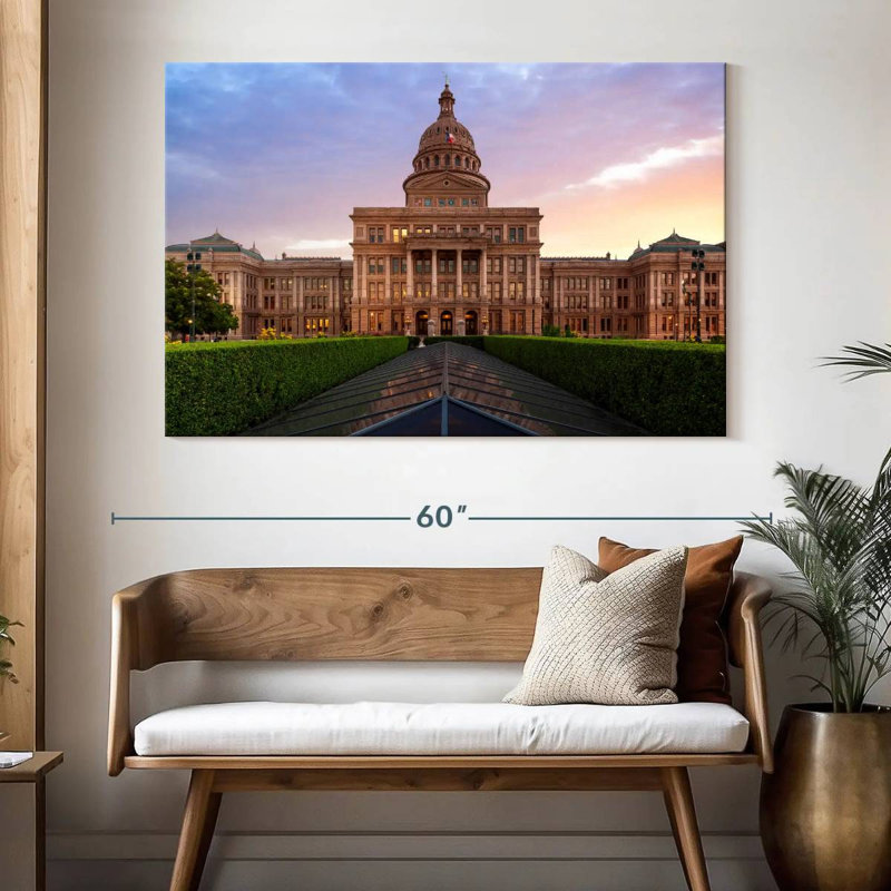 Iconic Texas Capitol, H 34 po x l 51 po
