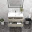 Ensemble de meuble-lavabo mural simple l 36 po Deboser-2133275902