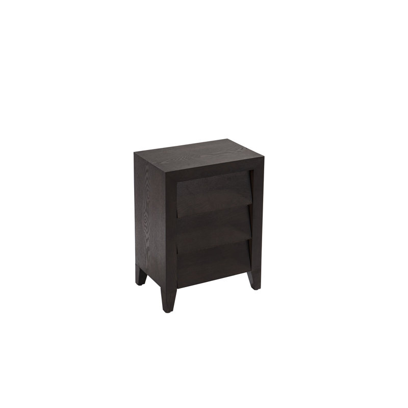 Adila 45cm W Manufactured Wood Bedside Table, Chocolate