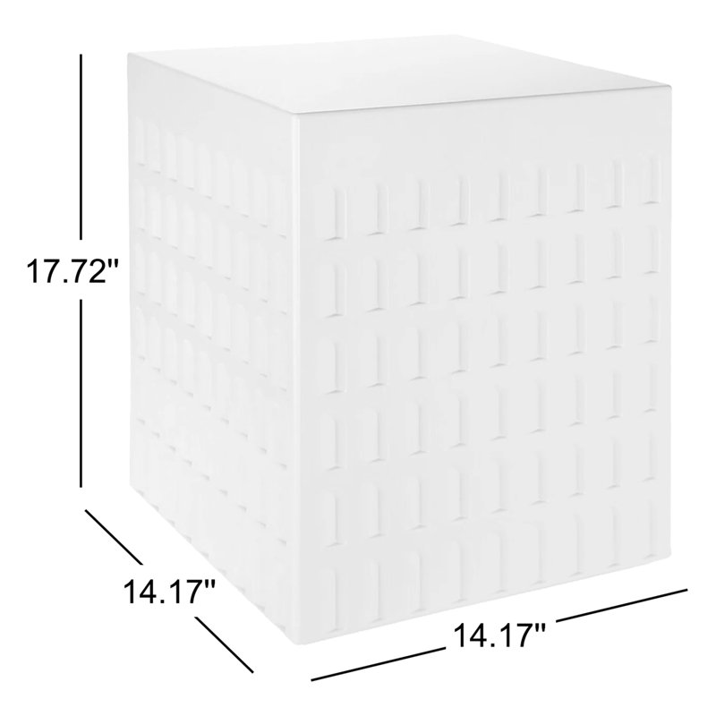 Eur Accent Stool, White