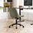 Armless Swivel Office Chair Faux Leather Upholstered Waterproof Desk Chair Ergonomic Adjustable Computer Chair-1106344808