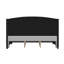 Lit plateforme à oreilles tapissier Aubreana, gris-1375630432