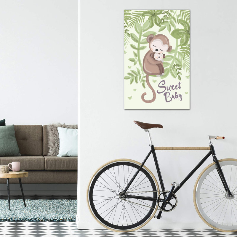 "Baby Beyond the stars IV" par Lisa Whitebutton-impression d’art graphique, H 12 po x l 8 po x P 0,75 po, Toile tendue