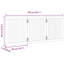 Archie & Oscar Dog Gate Foldable 3 Panels White 150 Cm Poplar Wood-1736425036-1736425038