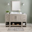 Meuble-lavabo simple 54 po avec plateau intégré et lavabo avec miroir Stovall-903922411