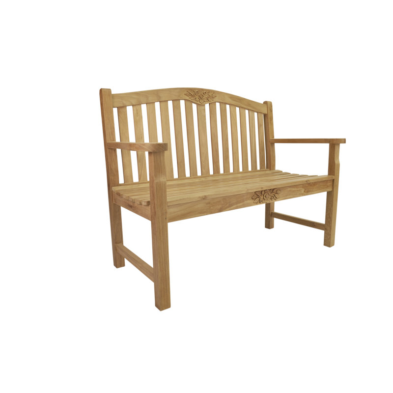 Anderson Teak 50" Handcrafted Traditional Outdoor Bench