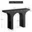 Console noire moderne de 47 po - Base arquée épurée
