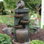 Fontaine d'extérieur en poterie résistante aux intempéries