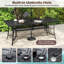 Table de salle à manger rectangulaire 76 po x 36 po avec trou pour parasol et balcon de jardin