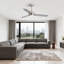 Ventilateur de plafond moderne à 3 pales de 52 po avec télécommande et lumière DEL-97040583-97040584