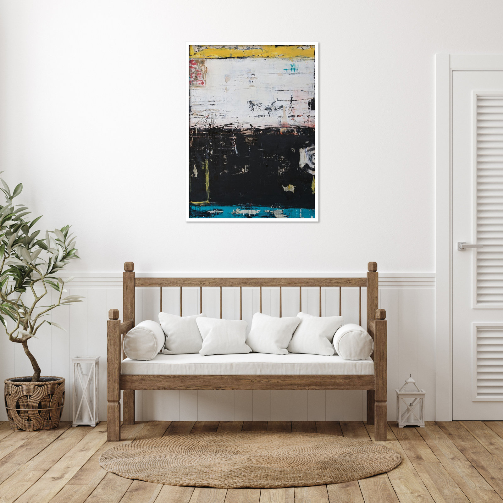 Down and Dirty Print by Erin Ashley, 41" H x 31" W, White