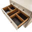 Armoire de rangement à 3 tiroirs avec plateau à clavier pliable Schell