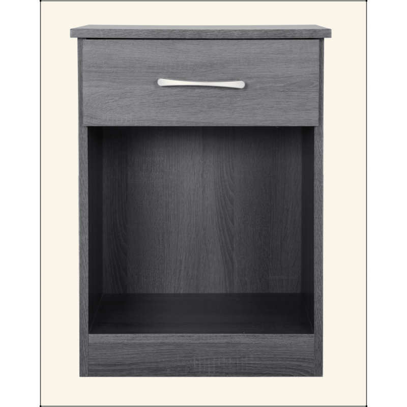 Table de chevet Lindsey, gris