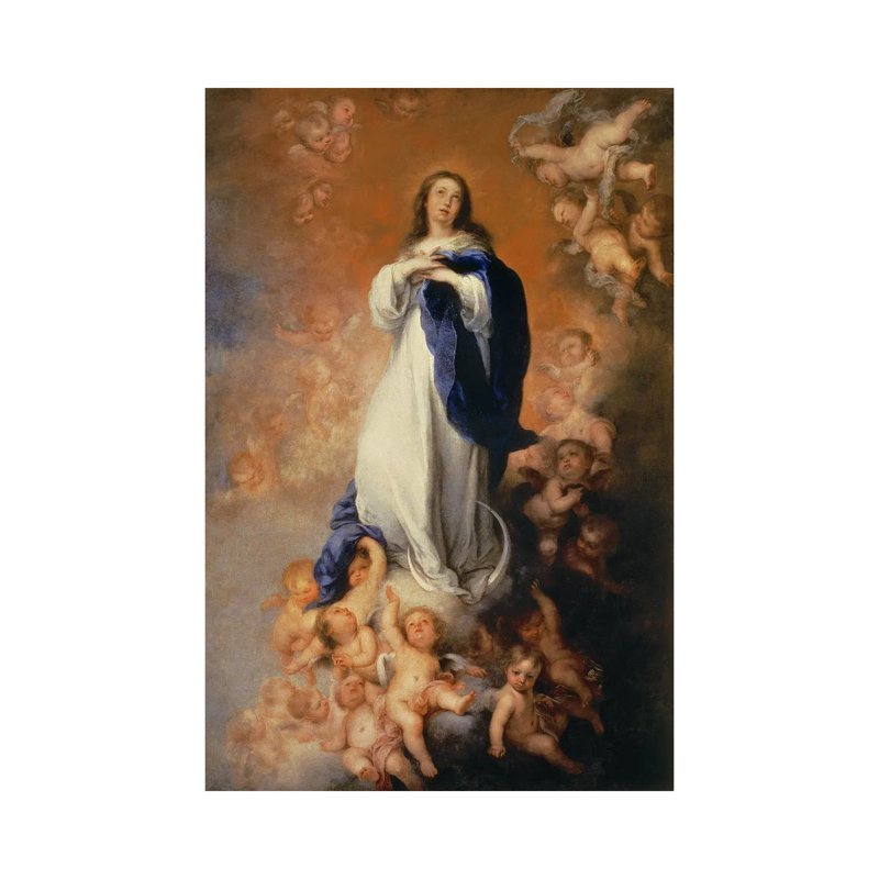«The Immaculée Conception of Los Venerables», reproduction d'art sur toile tendue, H 40 po x l 26 po