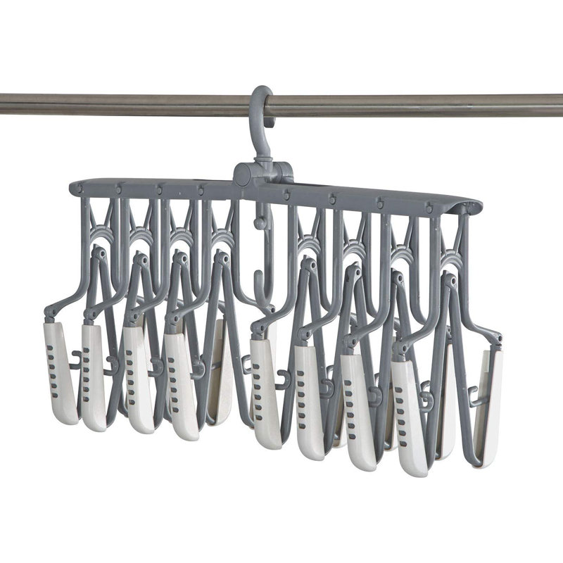 Kingswood Plastic Non-Slip Multi-Layer Hanger for Suit/Coat, Grey