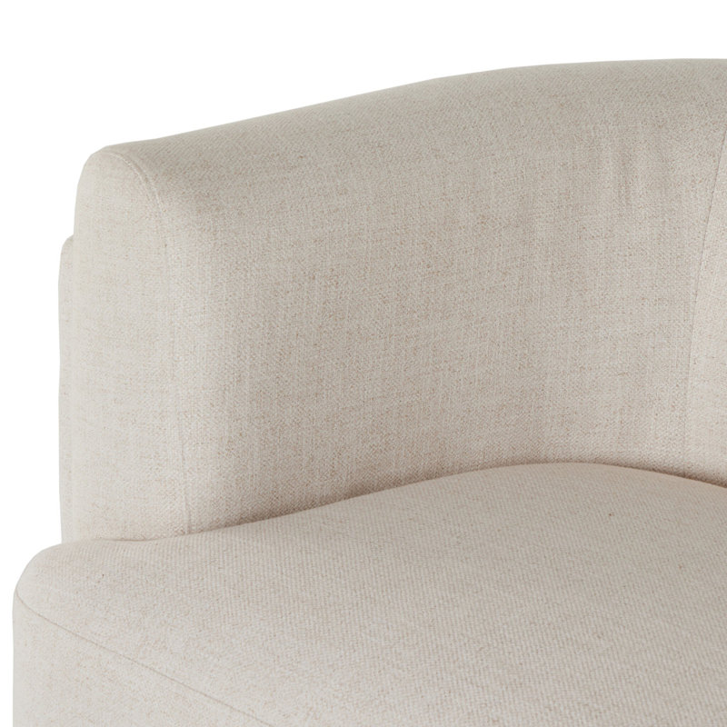 Hartley 95" Sofa, Dove Crescent Rayon/Viscose