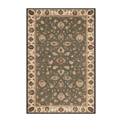 Machine Washable Persian Brown Area Rug