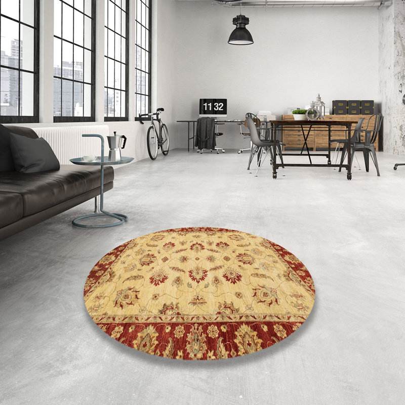 Abstract Indoor Rug, Round 7'